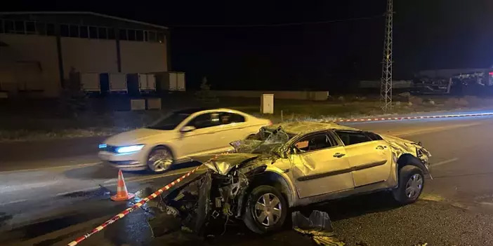 Sivas’ta gece yarısı feci kaza: Otomobil takla attı, 1 kişi hayatını kaybetti