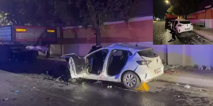 Büyükçekmece’de feci kaza: Otomobil TIR’a çarptı, 1 ölü 4 yaralı