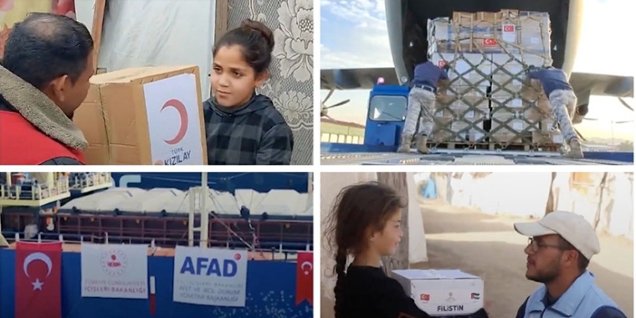 Türkiye’den Gazze’ye 101 bin ton insani yardım ulaştırıldı