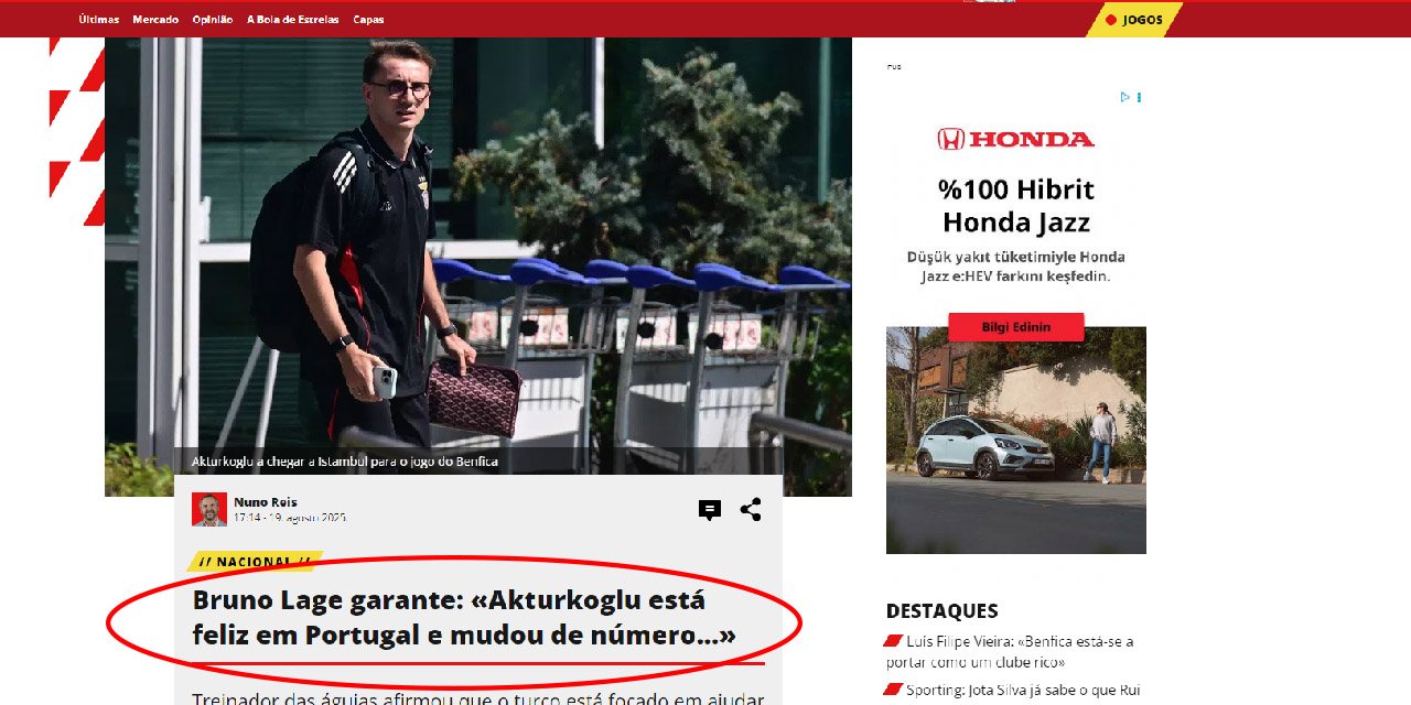 Kerem Aktürkoğlu kadroda mı? Portekiz basını açıkladı