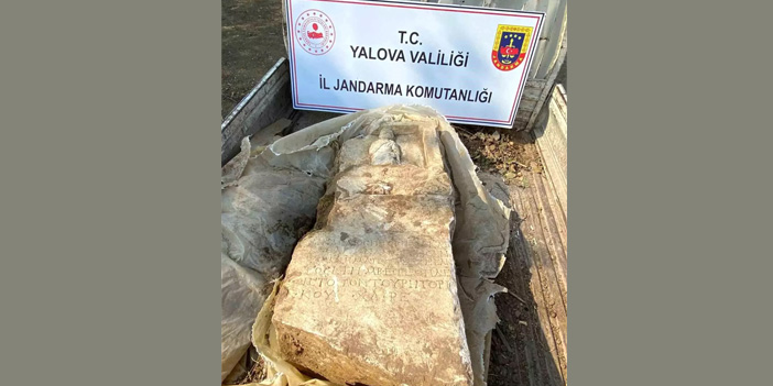 Yalova’da 1900 yıllık Roma mezarını satmaya çalışırken yakalandı