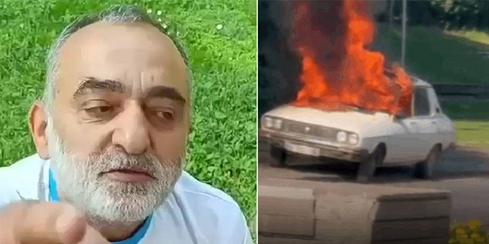 TBMM önünde aracını yakan kişi tutuklandı