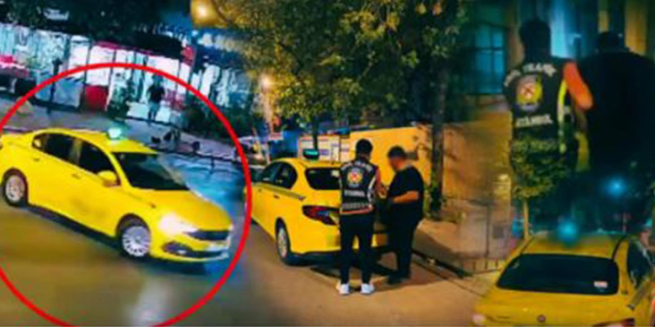 Kadıköy’de drift yapan taksi sürücüsü yakalandı
