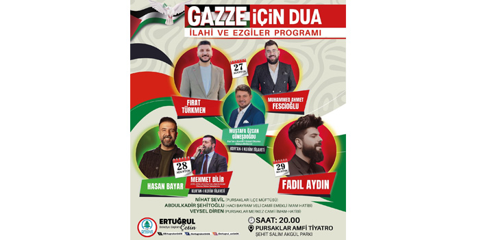 Pursaklar’da Gazze için dua programı düzenleniyor