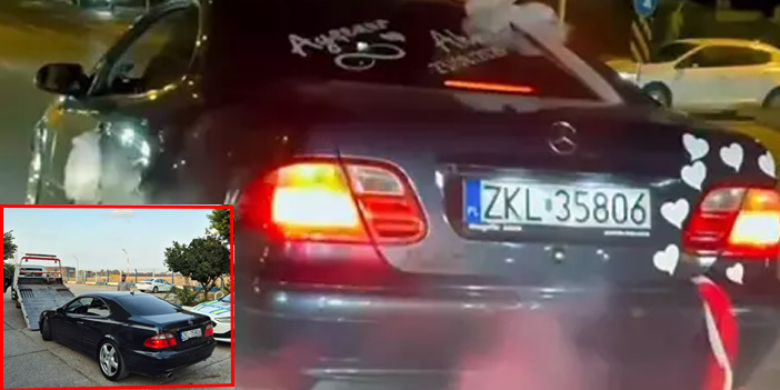 Düğün konvoyu trafikte kaosa yol açtı: Lastik yakan sürücüye rekor ceza