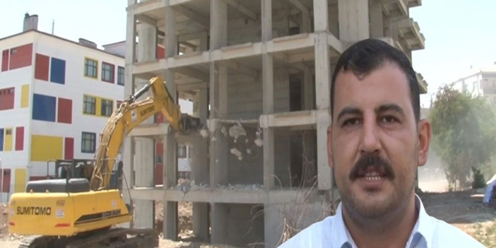 Mütahitten örnek davranış: 5 katlı binayı güvenlik için yıktı