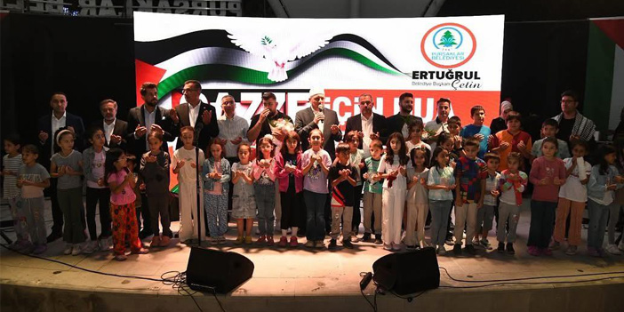 Pursaklar’da Gazze için dua ve ilahi etkinliği başladı