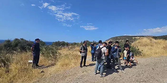 Çanakkale’de  Afganistan uyruklu 19 kaçak göçmen yakalandı