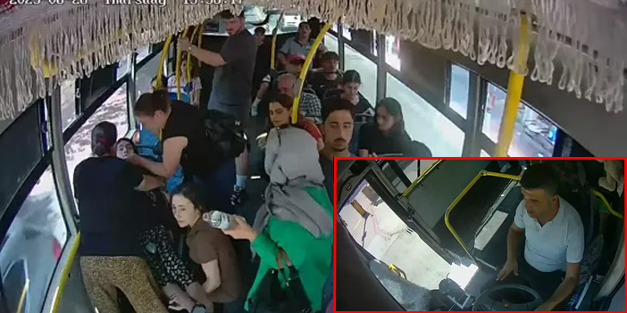 Otobüs şoförü, rahatsızlanan yolcuyu hızla hastaneye ulaştırdı