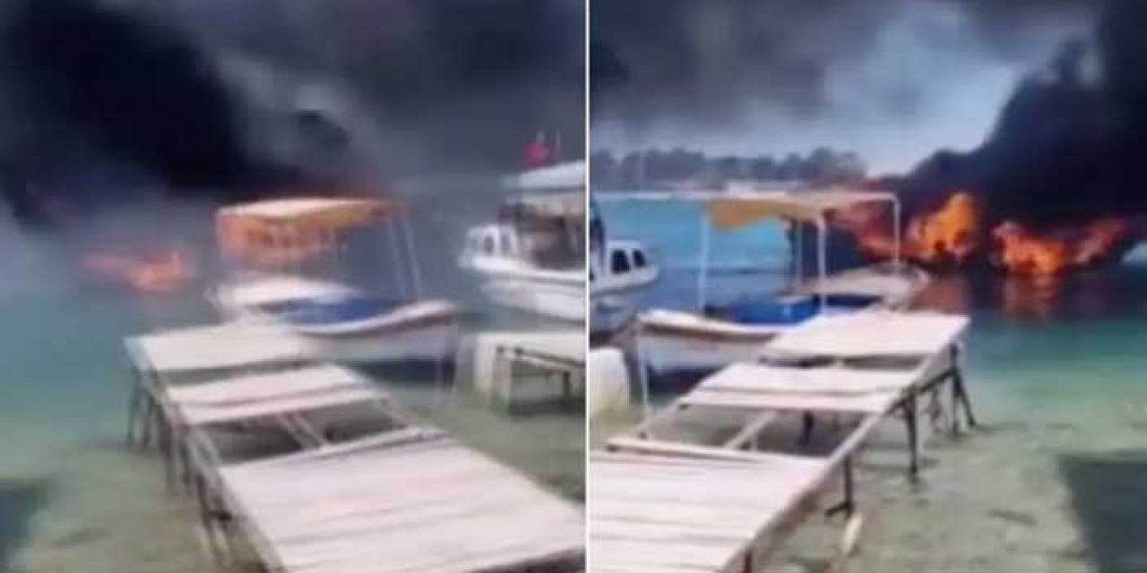 İzmir'de marina alevlere teslim oldu: Tekneler kullanılamaz hale geldi!