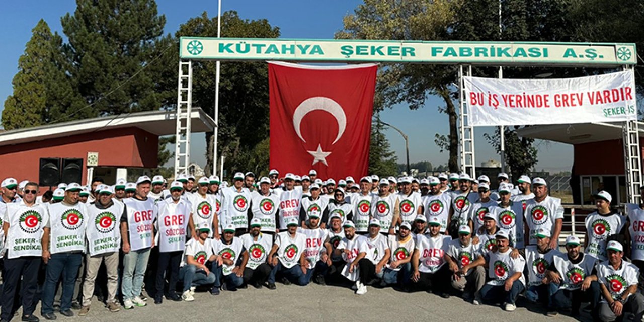 Kütahya şeker işçileri grev kararı aldı