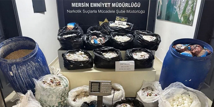 Mersin’de dev uyuşturucu operasyonu: 3,5 milyon hap ele geçirildi
