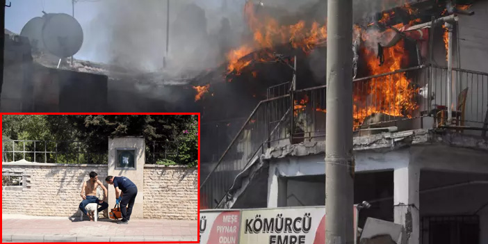 Evin ateşeverdi ; sonra oturdu izledi