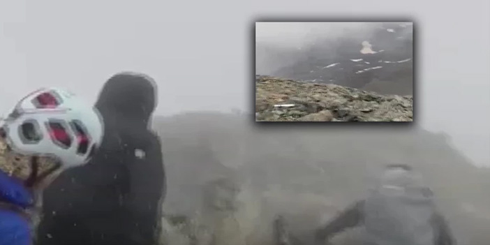 Kaçkar zirvesi mevsimin ilk karıyla beyaza büründü