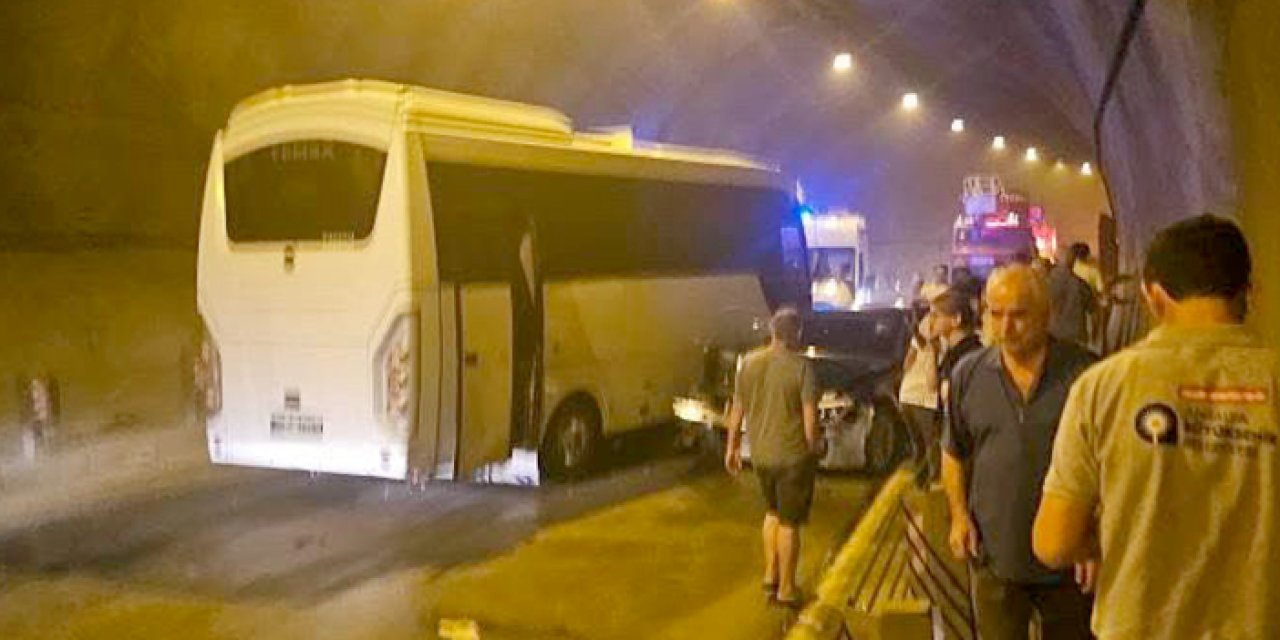 Alanya’da tünelde zincirleme kaza: 10 yaralı