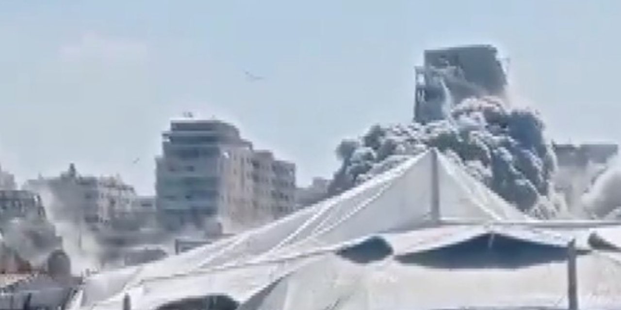 İsrail’den Gazze’de çok katlı binaya hava saldırısı