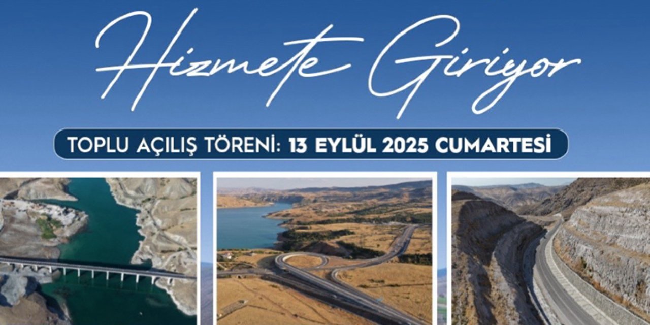 Tunceli’de 9,1 milyar liralık üç karayolu projesi hizmete açılıyor