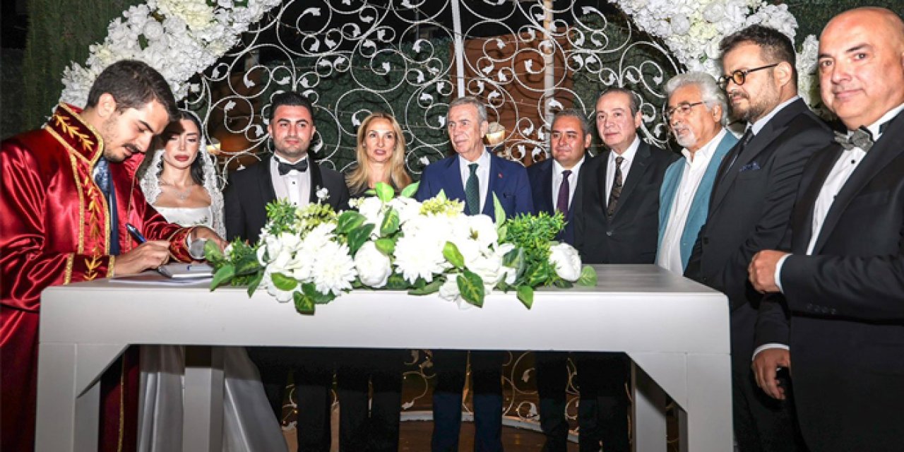 Başkentte nikah töreninde Yavaş ve Güner bir araya geldi