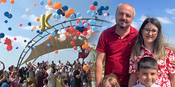 Lösemiyi yenen minik Kağan için gökyüzüne balonlar bırakıldı