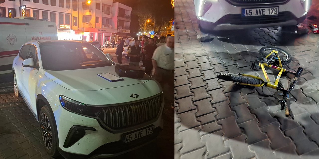 Manisa’da lüks otomobilin çarptığı çocuğun durumu ağır