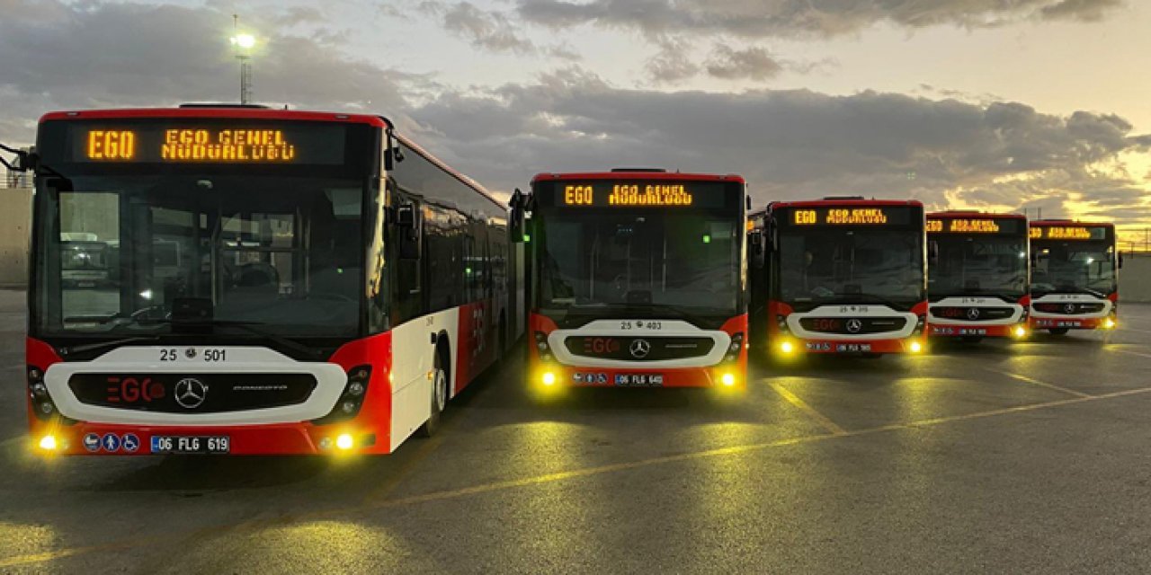 Ankara’da toplu taşımaya 5 yeni otobüs katıldı
