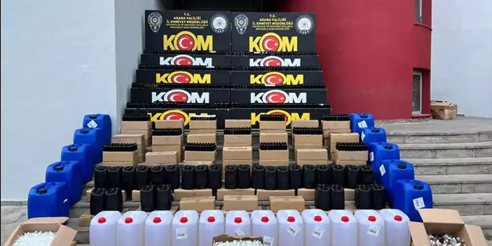 Adana merkezli 5 ilde sahte içki operasyonu: 14 gözaltı
