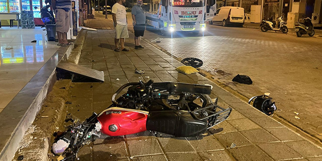 Fethiye’de motosiklet kazası: Genç sürücü vefat etti