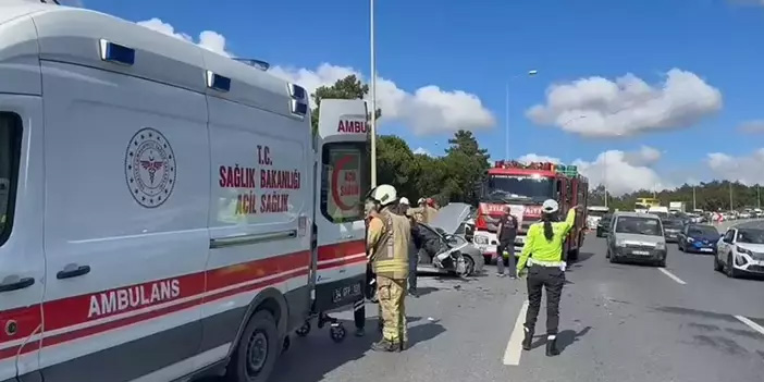 Şile Otoyolu’nda otomobil kazası: 4 yaralı
