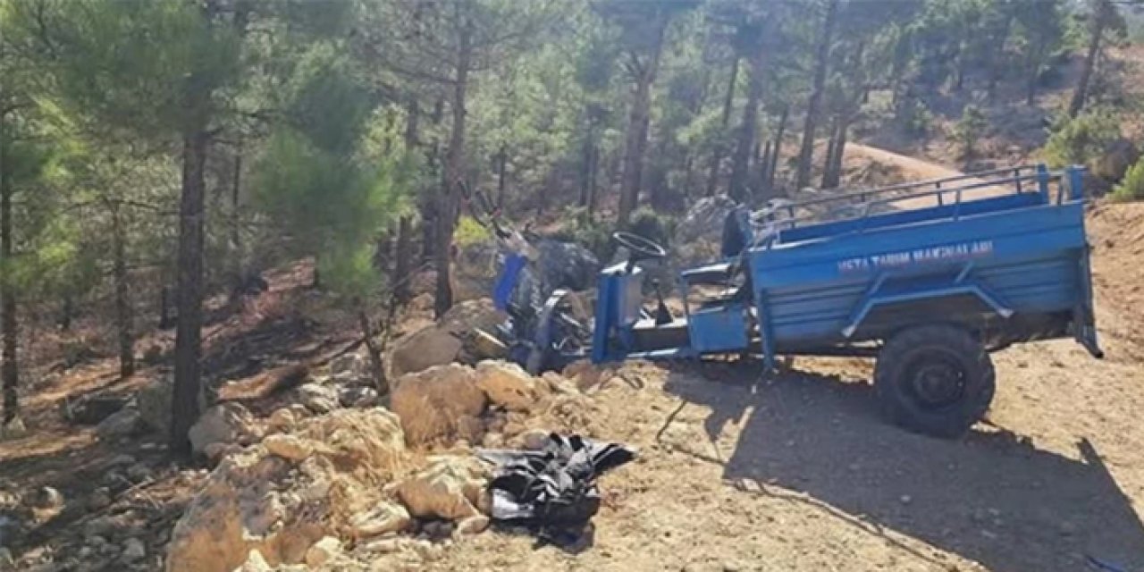 Mersin’de tarım aracı devrildi: 1 ölü