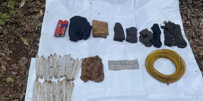 Hatay’da PKK’ya ait mağarada patlayıcı bulundu