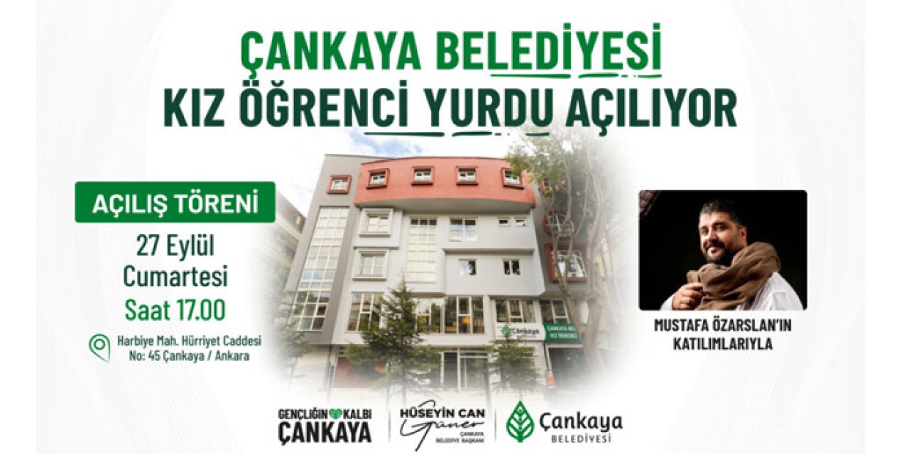 Çankaya’da yeni kız öğrenci yurdu hizmete giriyor