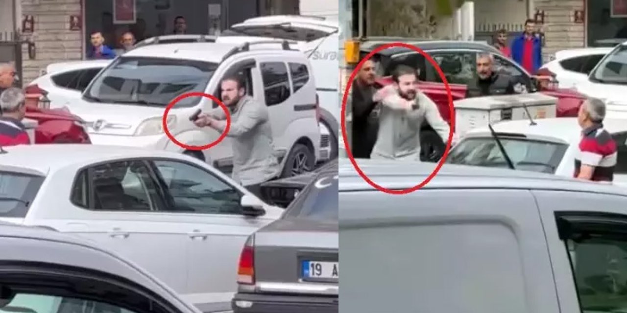Ankara’da yol verme tartışması: Tabancayla tehdit etti