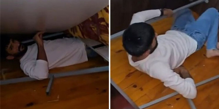 Cezaevi firarisi bazanın altında yakalandı
