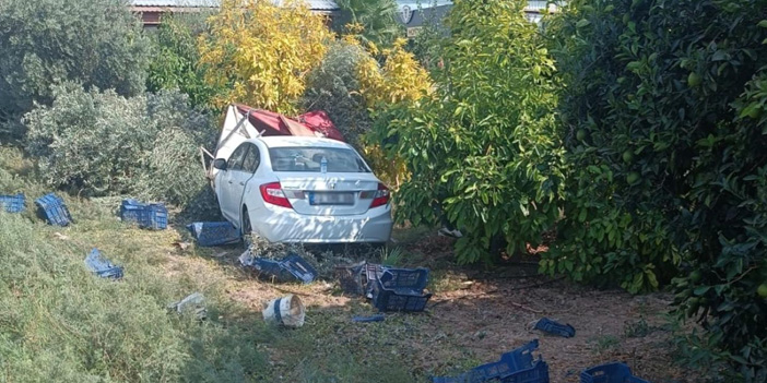 Mersin'de otomobil zeytin toplayan işçilere çarptı: 1 ölü, 3 yaralı