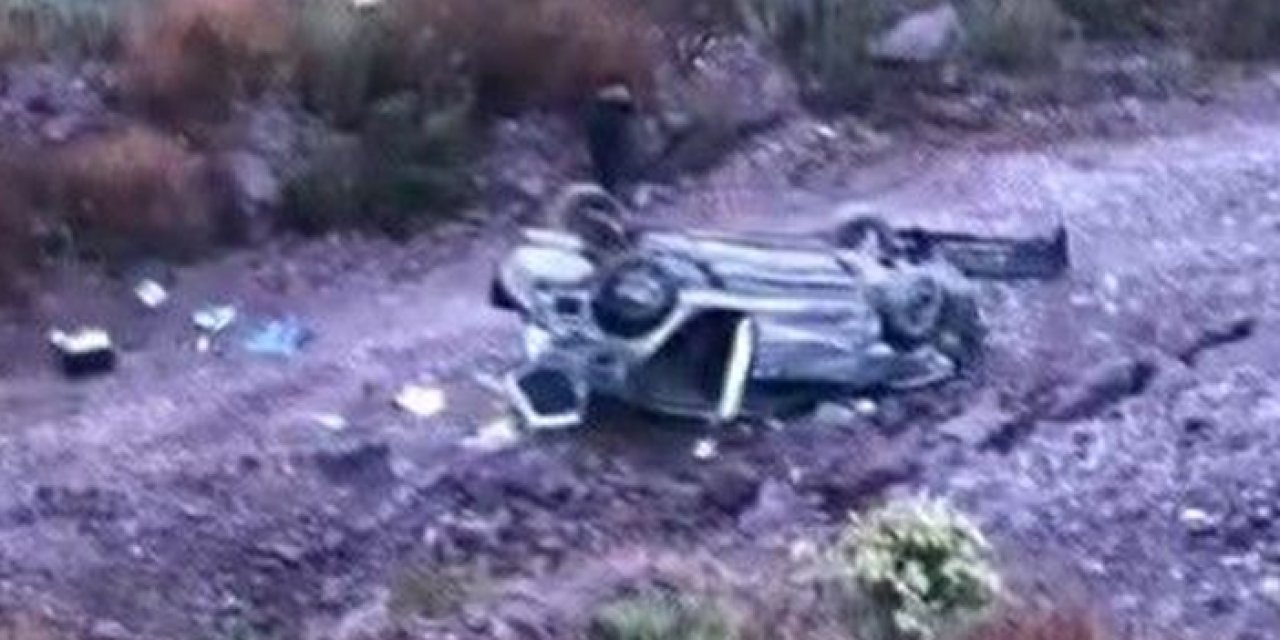 Otomobil şarampole yuvarlandı: Sürücü ağır yaralandı