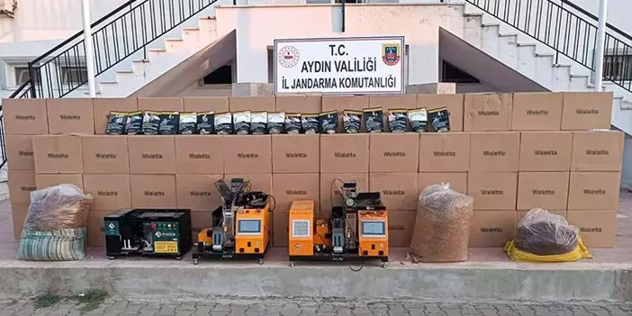 Aydın’da kaçak tütün operasyonu: 1,2 milyon TL’lik malzeme ele geçirildi