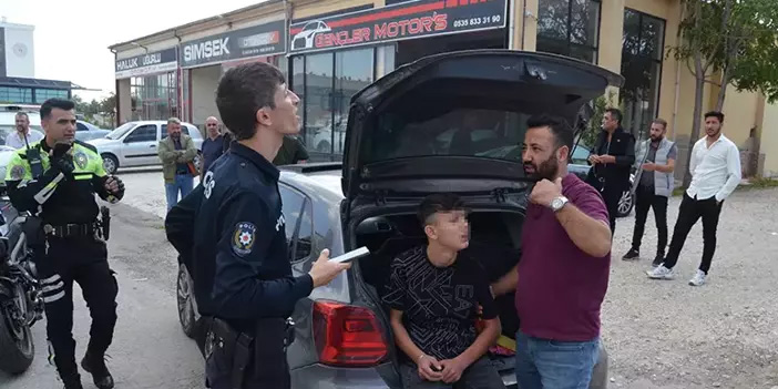 ‘Dur’ ihtarına uymayan sürücü 14 yaşında çıktı: “Canım istedi, kaçtım”