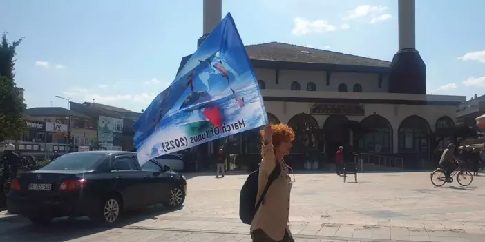Gazze’ye destek yürüyüşü Düzce’ye ulaştı