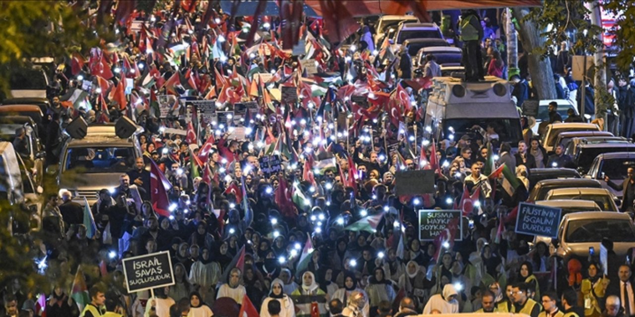 Ankara’da Gazze protestosuna polis müdahalesi