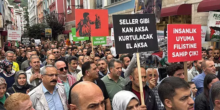 Sivil toplum kuruluşları ve vatandaşlar Filistin için bir araya geldi