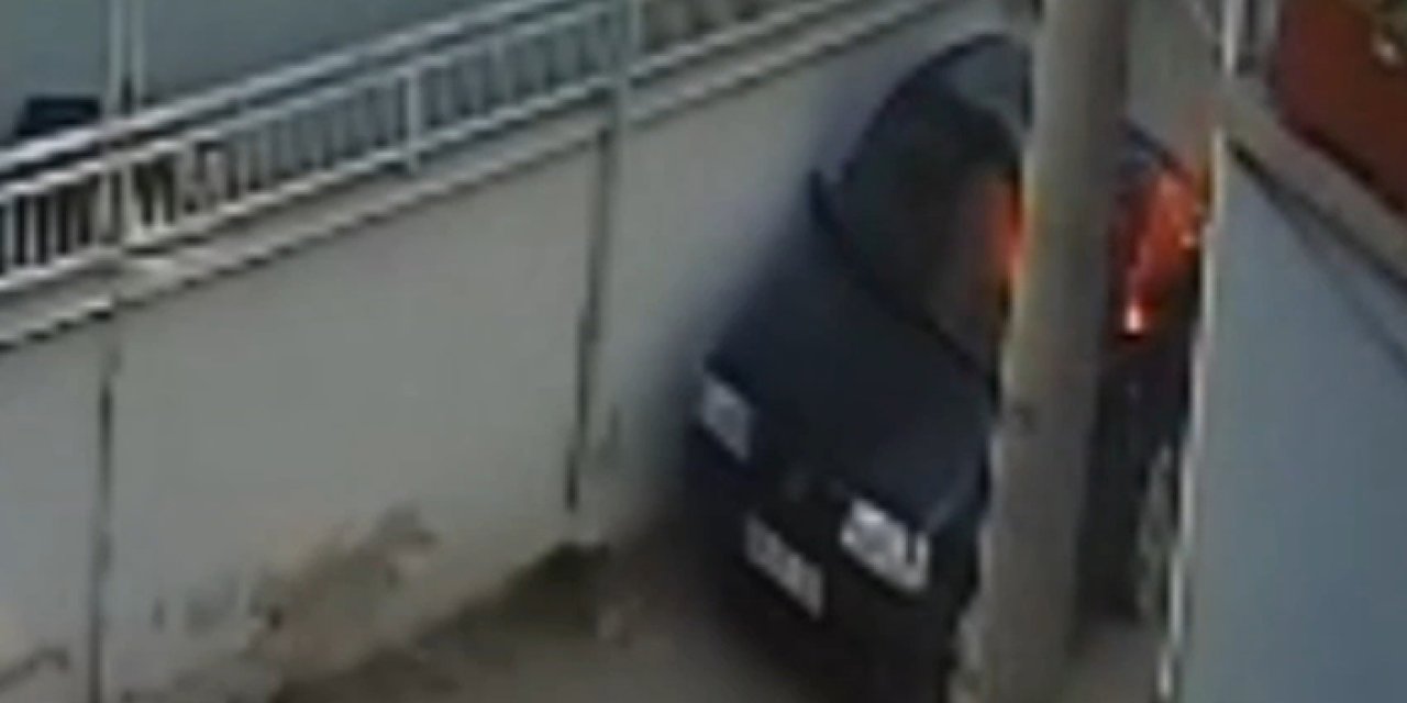 Tokat’ta husumetli kişinin aracını kundakladı