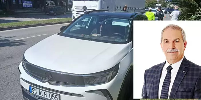 Samsun’da eski belediye başkanı kaza geçirdi: Hafif yaralandı