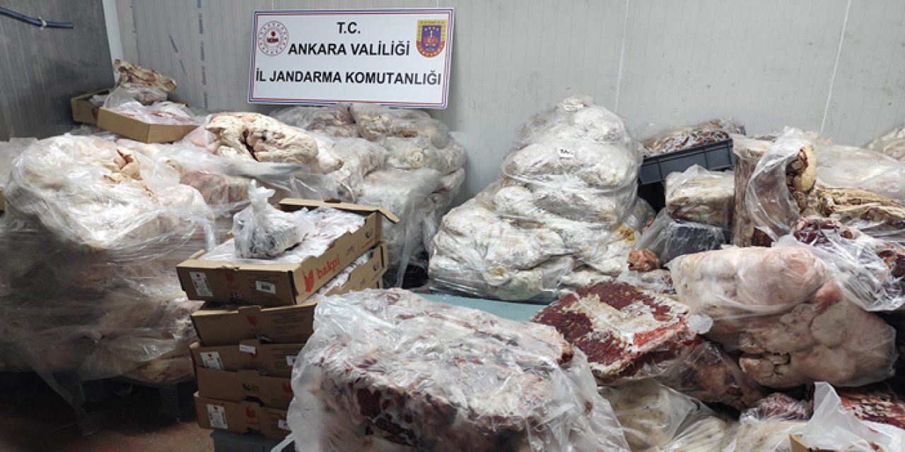 Başkentte 17 ton bozuk et ele geçirildi