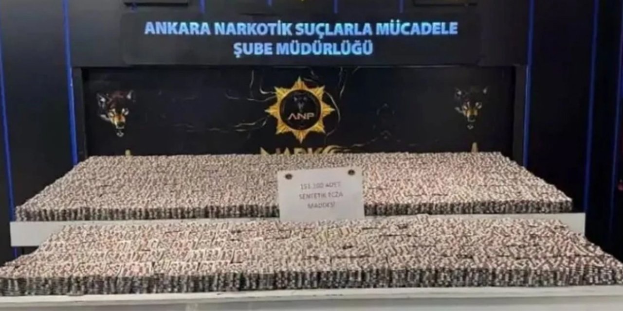 Ankara’da uyuşturucu baskını: Depoda 28 bini aşkın sentetik hap ele geçirildi