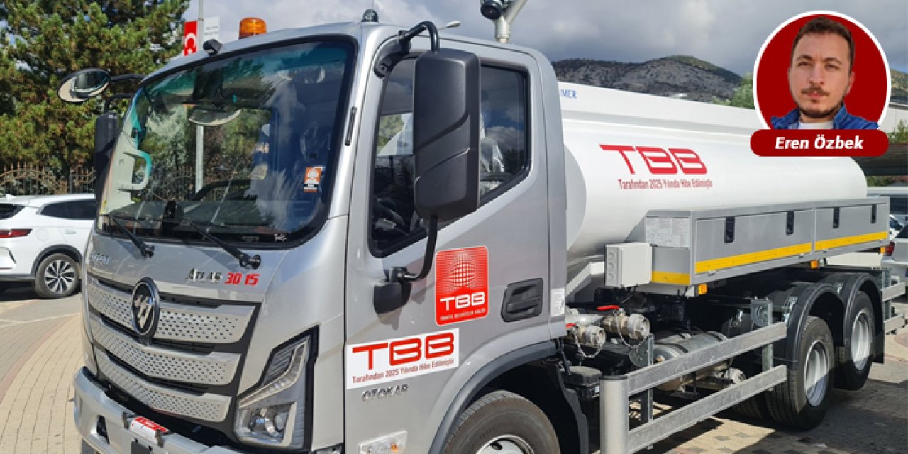 Nallıhan Belediyesine 6 tonluk su tankeri desteği sağlandı