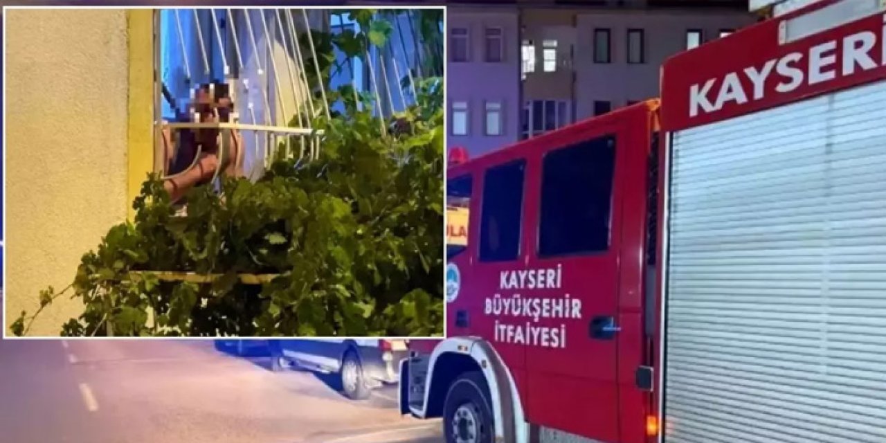 Kayseri’de Bunalıma Giren Şahıs Döner Bıçağıyla Kendine Zarar Vermeye Kalktı