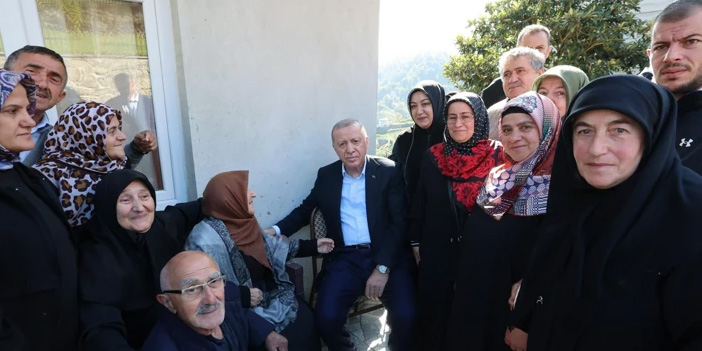 Cumhurbaşkanı Erdoğan Ayder Yaylası’nda incelemelerde bulundu