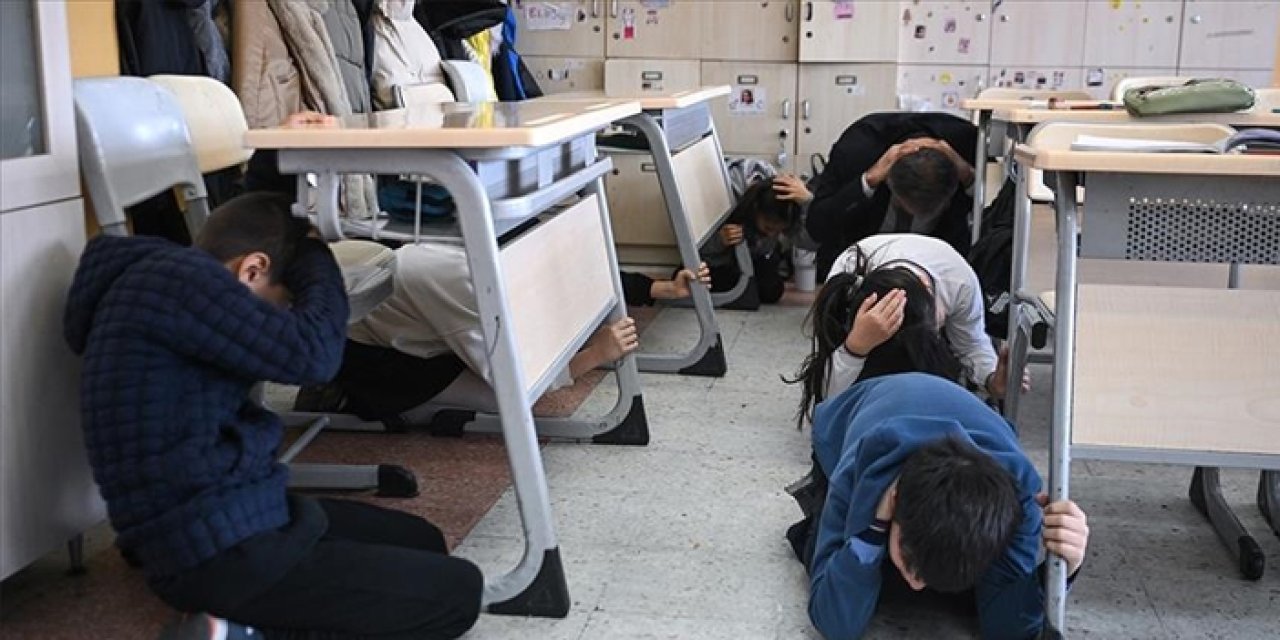 Okullarda afet tatbikatı için hazırlık tamamlandı