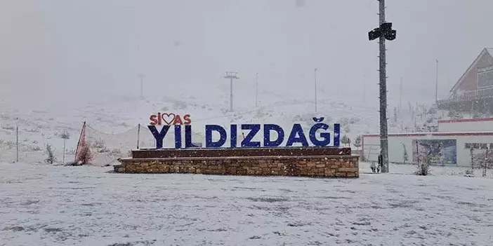 Sivas’ta kar sürprizi: Yüksek kesimler beyaza büründü