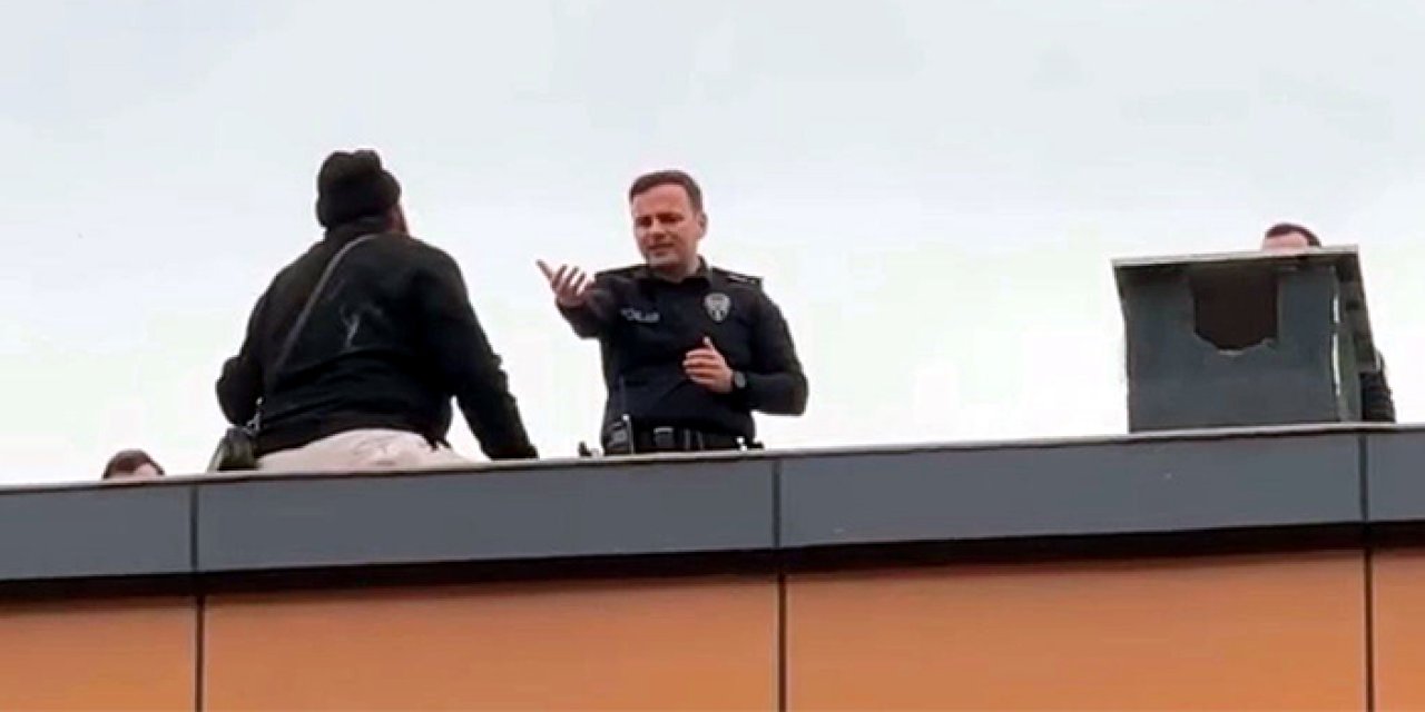 Çorlu’da kapıcı çatıya çıkıp intihara kalkıştı: Başkomiser ikna etti
